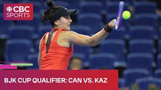 Billie Jean King Cup Qualifier: Match 4 - CAN (Andreescu) vs. KAZ (Putintseva) | #CBCSports