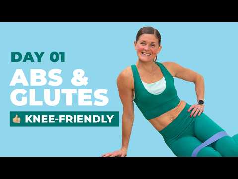 Daily Ab Challenge Day 1: 8-Minute Abs + Glutes (No Squats, No Lunges)