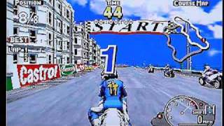 Manx TT Superbike on Sega Saturn - External View. Gameplay & Commentary