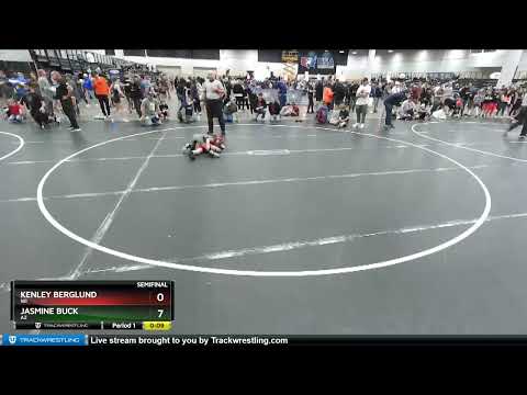59-65 Lbs Semifinal - Jasmine Buck, AZ Vs Kenley Berglund, WI 39ab