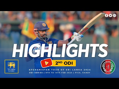 Asalanka Blazes 97! Wanindu Bags 4 Wickets | 2nd ODI vs Afghanistan Highlights
