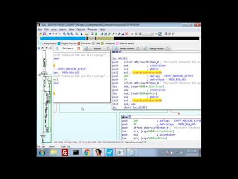 Analyzing Ransomware - Reversing a CryptoAPI Decrypter