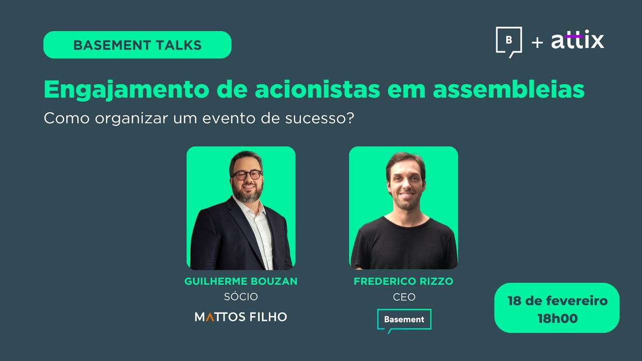 Engajamento de acionistas em assembleias | #BasementTalks