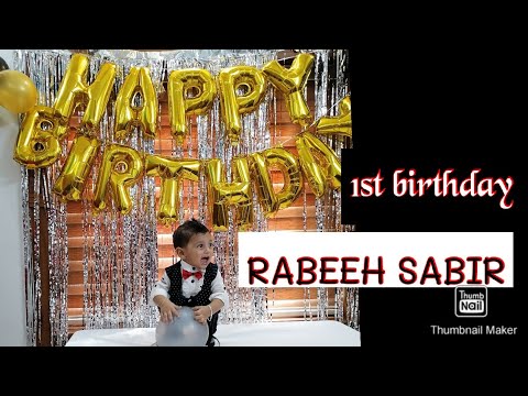 Birthday Vlog l  Rabeeh Sabir l 1st birthday video making l ayshuz World