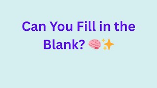Can You Fill in the Blank? | English Grammar Quiz Challenge 🧠✨ #gkquiz #gkquestion #gk #gkfacts