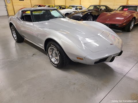 1977 Silver Corvette T Top Video