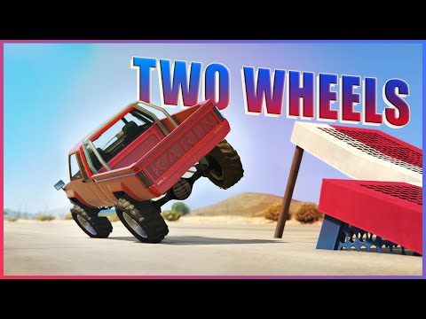 GTA V - Can you Control & Drive a car on two Wheels?