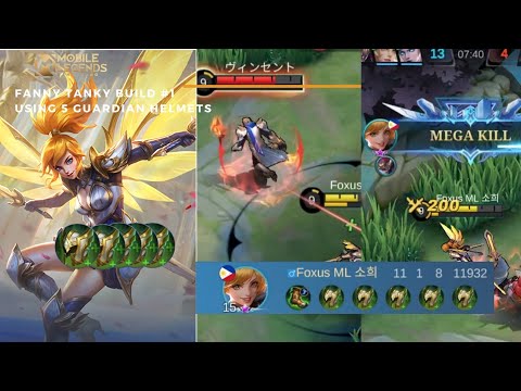 Fanny as a Tank (5 Guardian Helmets)