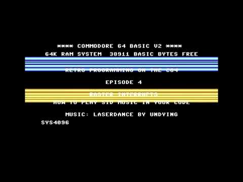 Retro Programming on the C64 Episode 4 - Raster Interrupts and How to Play SID Music in Code.