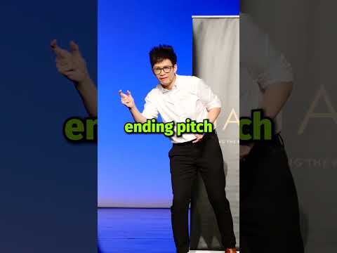 End your sentences on a LOW pitch!