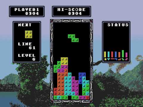 Tetris (Sega Mega Drive, 1989 – Unreleased) – Survival Session Single Player 🧩🧱🏛