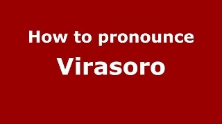 How to pronounce Virasoro
