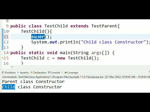 Using Super Method In A Constructor With Example Java Basics 33 Learn Programming Easily
