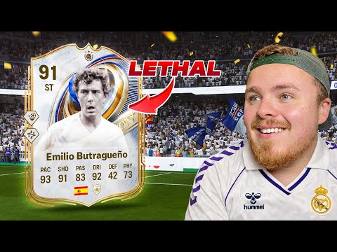 ¡El SBC Ícono TOTY 91 Emilio Butragueño es LETAL! 🔥 Reseña del jugador FC 26