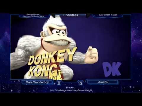 JuicySmash4Night - Winners Semi-Finals: Mars WonderBoy (Mario) vs Amazo (Donkey Kong)