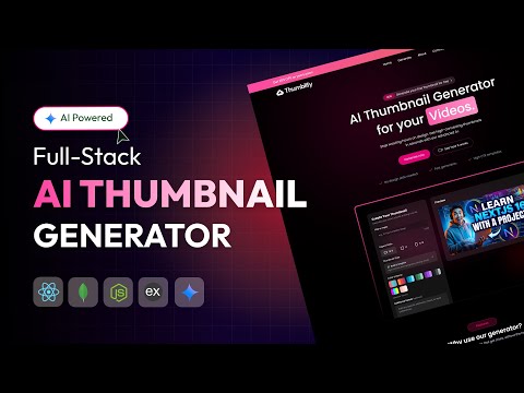 Build an AI Thumbnail Generator App using React | MERN Stack + Gemini API (Full Tutorial)
