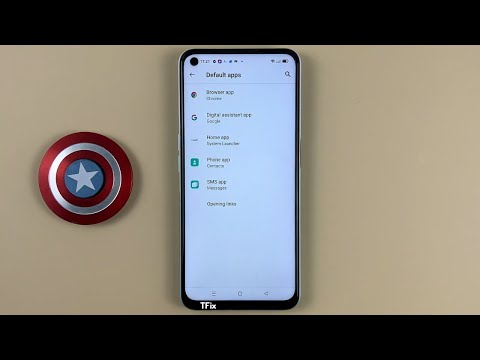 How to change the default browser, message, phone application on OPPO A52 Android 11