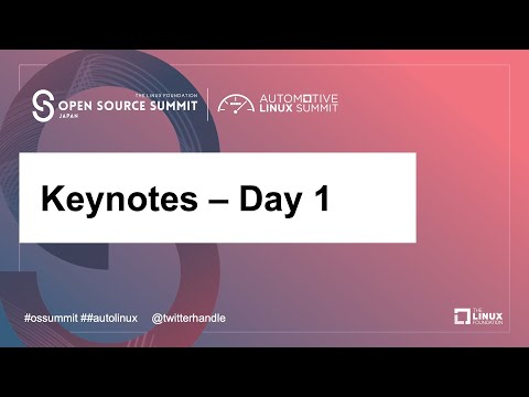 OSSJ & ALS - Keynotes Day 1