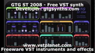 Video thumbnail for GTG ST 2008 - Free VST synth - vstplanet.com by Plugins Collection
