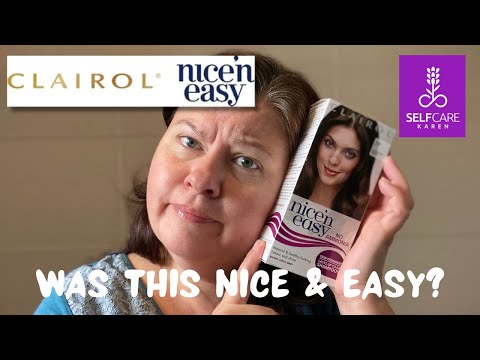 Clairol nice’n easy no ammonia demi-permanent 💜 home hair colour reviewed 💜 Selfcare Karen