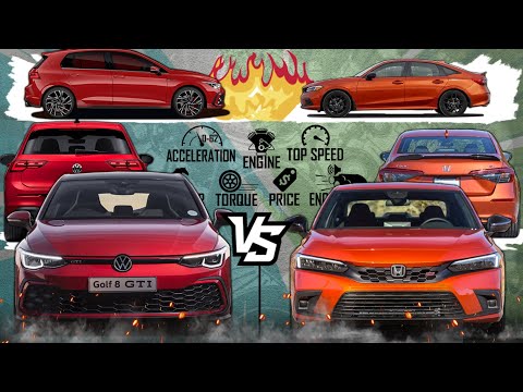 2022 VW Golf 8 GTI Vs Honda Civic SI