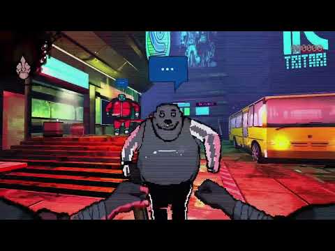 Let's Play Neckbreak. 2 hour of playthrough in this cyberpunk shooter. Gameplay. No commentary .