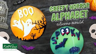Silikonová formička abeceda Creepy Horror Katy Sue