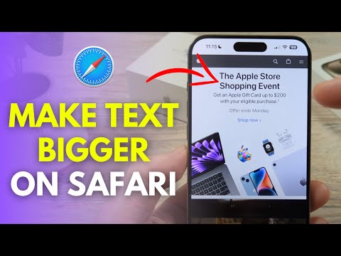 How To Make Text / Font Bigger On Safari iPhone