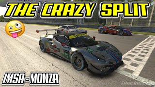 The Crazy Split | iRacing VR | IMSA @ Monza | Oculus Rift S