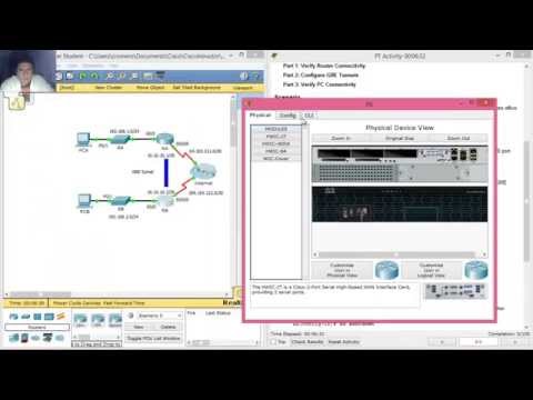 3.4.2.4 - 7.2.2.3 Packet Tracer - Configuring GRE