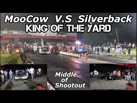 HIGHLY ANTICIPATED RACE SILVERBACK CAMARO VS MOOCOW S10 IN THE MIDDLE OF THE SHOOTOUT