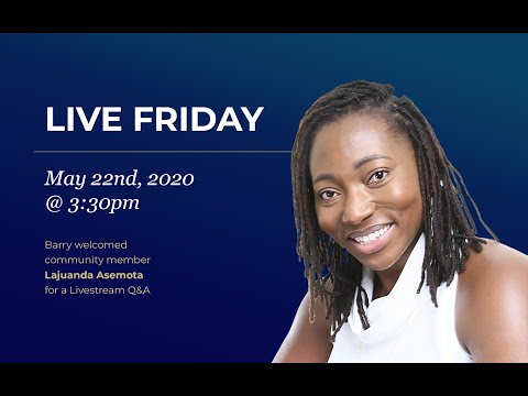 Live Fridays S01E04 — Lajuanda Asemota — May 22, 2020