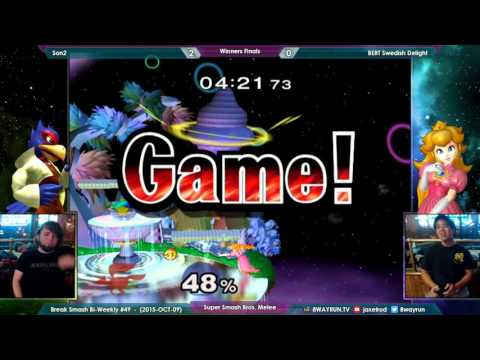 Break Smash #49   SSBM WF   Son2 VS BERT Swedish Delight