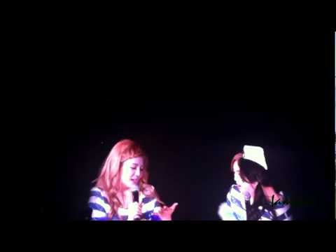 [Fancam] HD 120212 SNSD tour in Bangkok 2012  "Hyoyeon said in Thai"