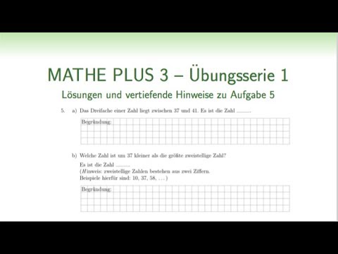 Mathe Plus 3, Übungsaufgabe 5 (Serie 1), Grundschule