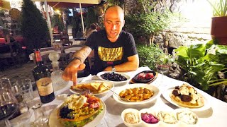 Unique ALBANIAN FOOD!! Albanian Villa & 15+ Raki's in OLD BAZAAR | Korçë, Albania