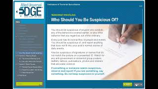 Allied Universal Core Training: Indicators of Terrorist Surveillance