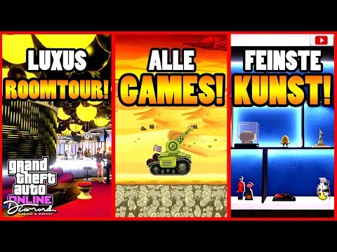 🤑Teuerstes Casino PENTHOUSE RoomTour🤑 + Party + Videospiele + Kunst! [GTA 5 Online Update DLC]