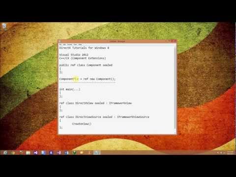 DirectX 11.1 Tutorial for Windows 8 : Part 1 Creating a Window in Metro Environment