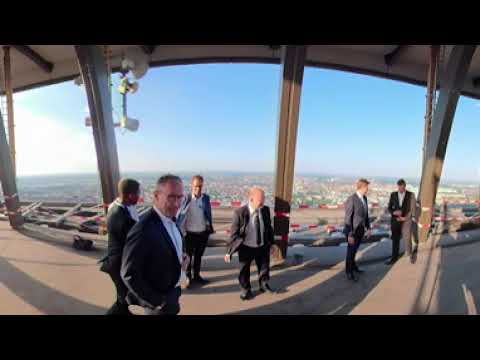 Backstage am Nürnberger Fernmeldeturm auf 211 Meter