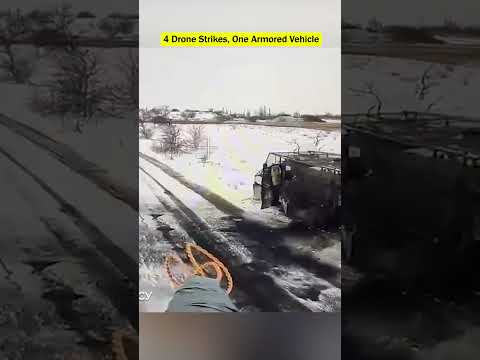 4 Russian Drones Slam Into a Kirpi Armored Vehicle!