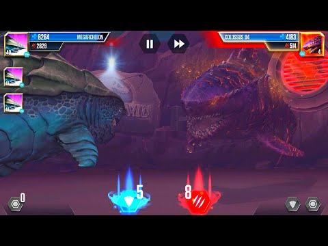 MEGARCHELON VS COLOSSUS 04 | JURASSIC WORLD THE GAME