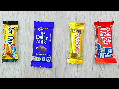 DairyMilk Chocolate Vs 5star Chocolate Vs KitKat Chocolate Vs Bar One Chocolate | Satisfying ASMR