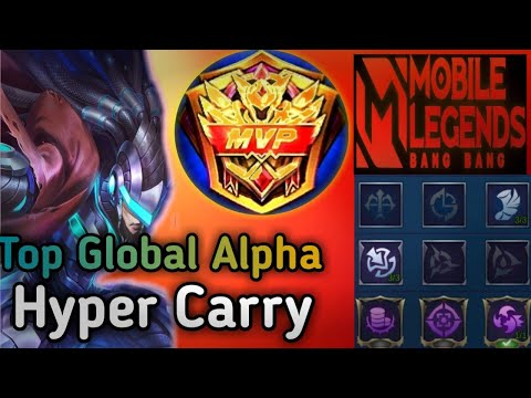 Top Global Alpha Hyper Carry Team | Full Damage | Mobile legends !!!