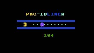 ATARI XL / XE += PAC-LINER  =+ NEW GAME 2025 - BASIC 10 LINER CONTEST