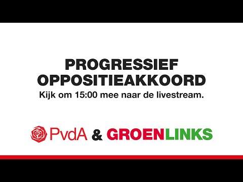 Kijk terug: GroenLinks en PvdA presenteren Progressief Oppositieakkoord