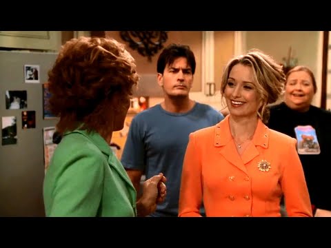 Two and a Half Men | Evelyn meets her Psychological Twin, Lydia!