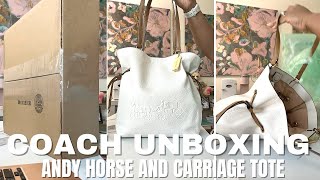 COACH UNBOXING - ANDY HORSE AND CARRIAGE HANDBAG