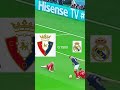 Osasuna vs Real madrid 1 like = one goal for Osasuna