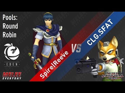 Eden - Spire | Reeve (Marth) vs. CLG . SFAT (Fox) - SSBM - Singles Pools, Round Robin